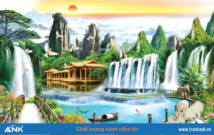 400 mẫu Tranh 3D phong cảnh  Nhà máy sản xuất Tranh Gạch 3D hàng đầu Việt  Nam