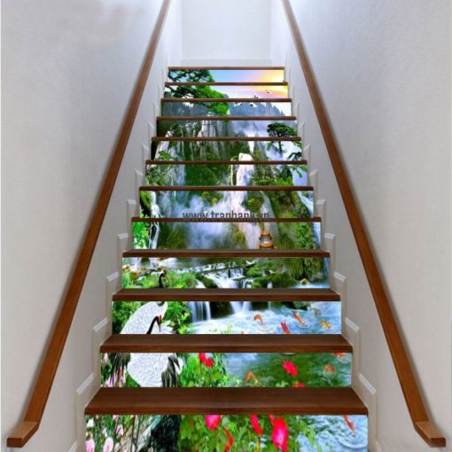 Tranh kính 3D ốp cầu thang ANK 801