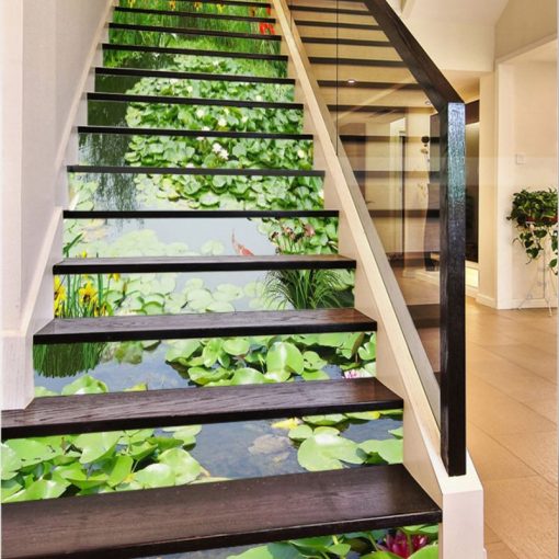Tranh kính 3D ốp cầu thang ANK 809 mang đến không gian nội thất đẳng cấp đầy ấn tượng
